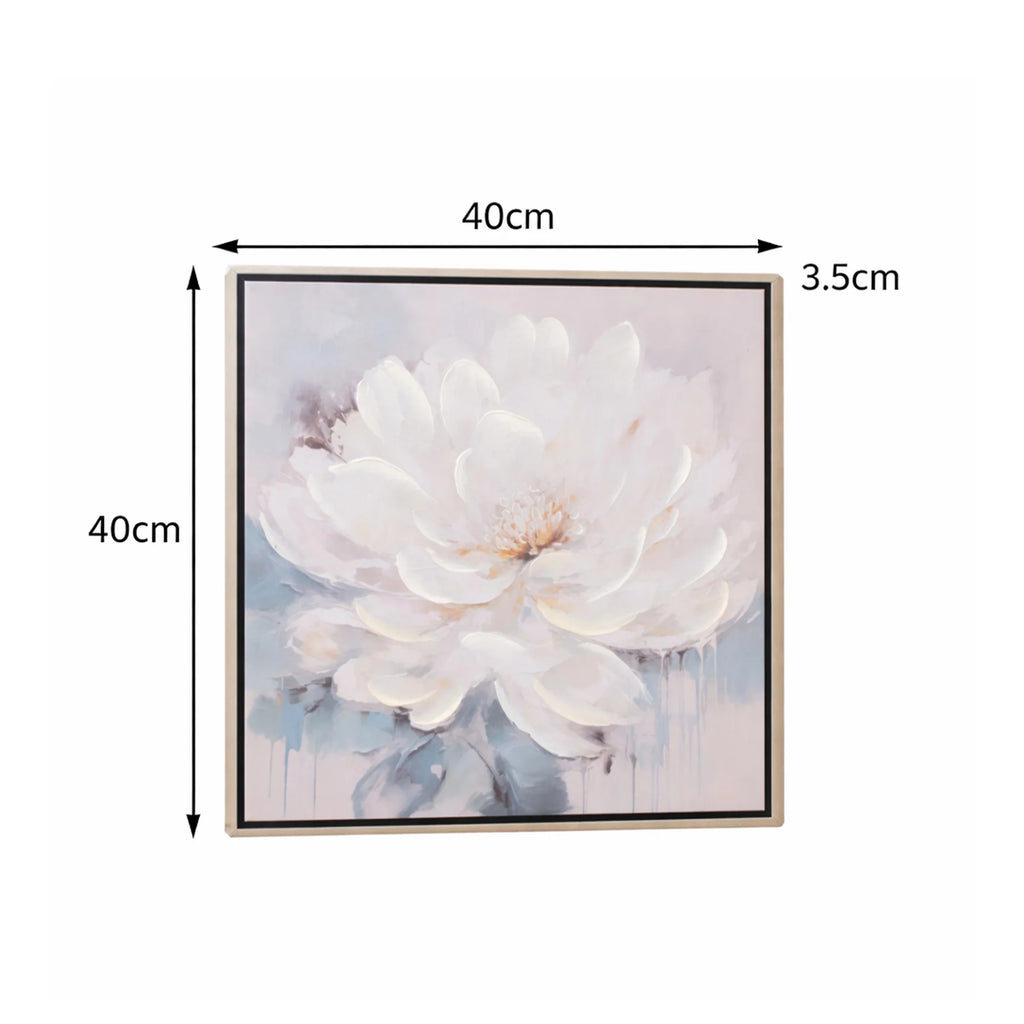 Peony Flower Gold Framed Wall Art