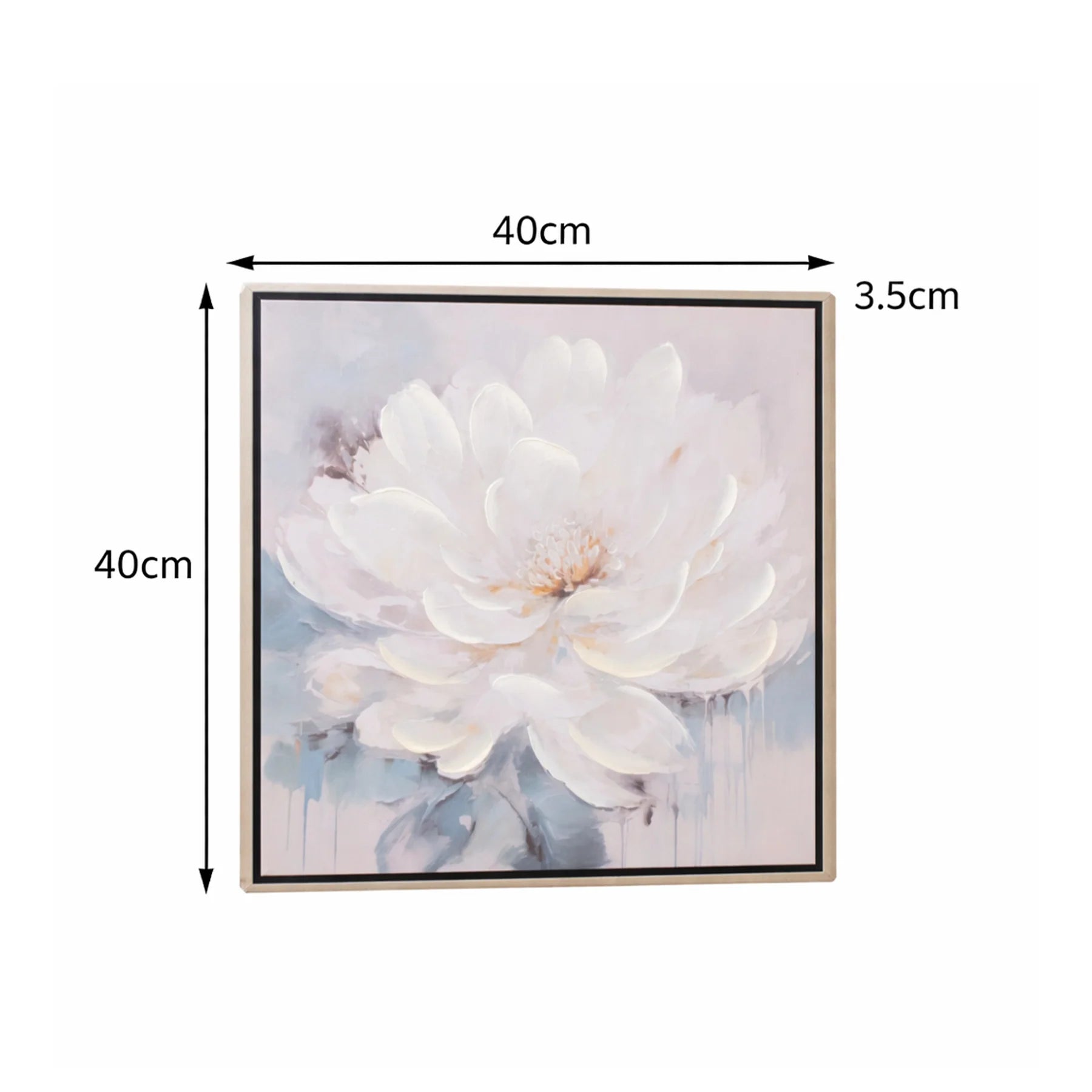 Peony Flower Gold Framed Wall Art