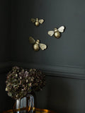 Gold Set of 3 Bee Wall Plaque