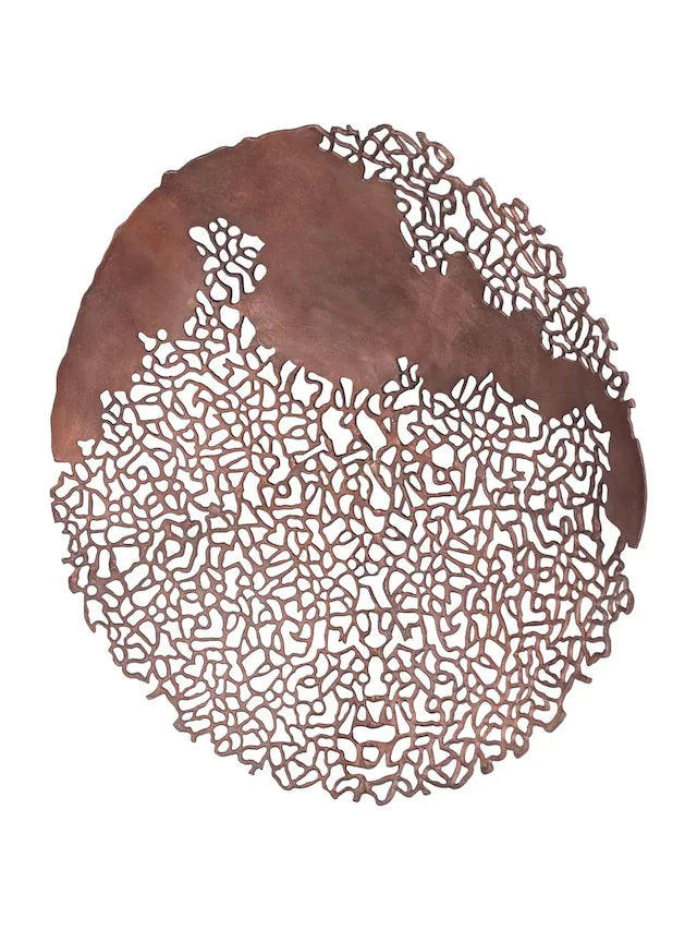 Libra Interiors Bronze Apo Coral Raw Bronze Wall Art