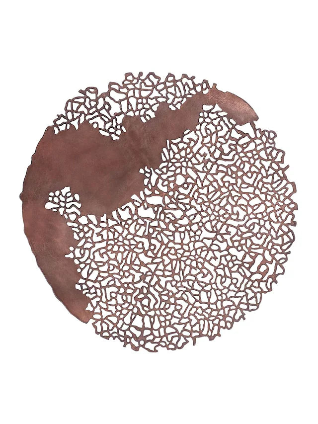 Libra Interiors Bronze Apo Coral Raw Bronze Wall Art