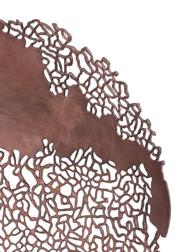 Libra Interiors Bronze Apo Coral Raw Bronze Wall Art