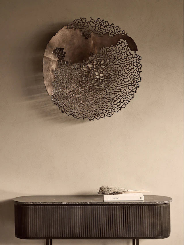 Libra Interiors Bronze Apo Coral Raw Bronze Wall Art