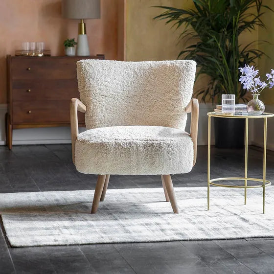 Armchair in Cotton Rug