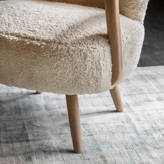 Armchair in Cotton Rug