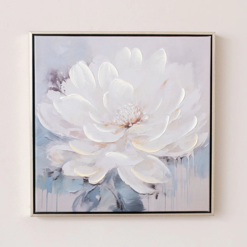 Peony Flower Gold Framed Wall Art
